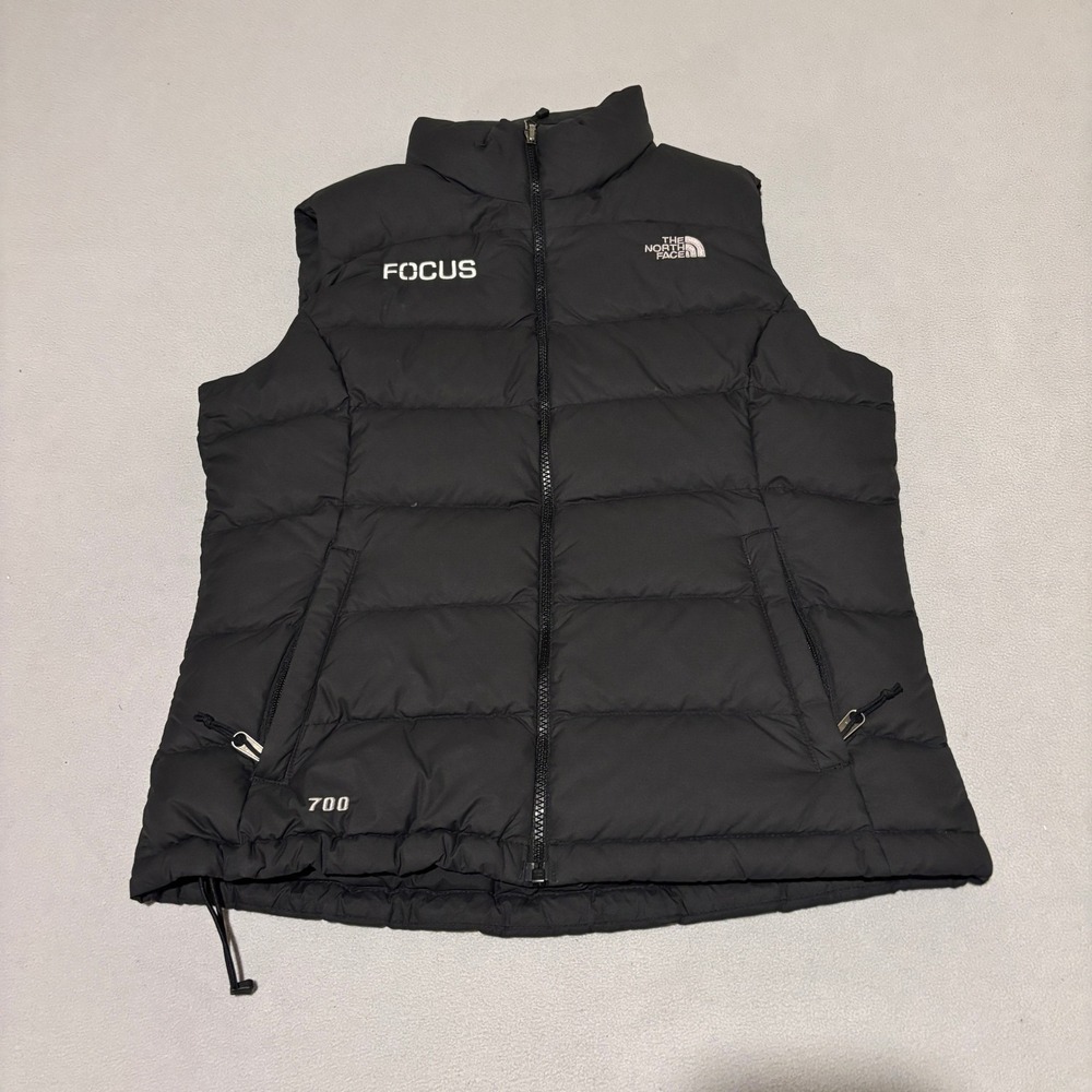 The North Face 700 Down Puffer Vest Womens Medium Black Activewear Sporty